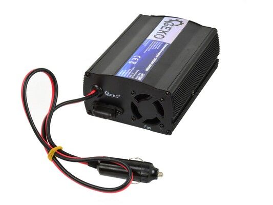 Měnič napětí 12V/230V, 250/500W GEKO