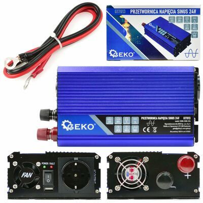 Sinusový měnič napětí 24V/230V 500/1000W GEKO