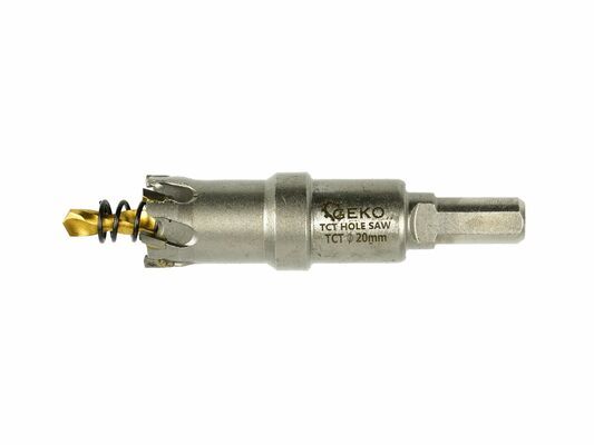 Korunkový vrták do kovu TCT, 20mm GEKO