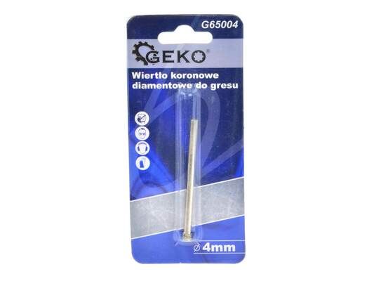 Diamantový jádrový vrták na dlaždice 4mm GEKO