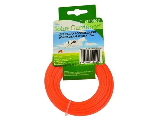 Struna do sekačky, 2,0mm, 15m, kulatý profil, nylon GEKO
