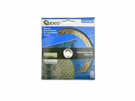 Diamantový kotouč na srážení hran kameniny 125x22,23mm M14 GEKO