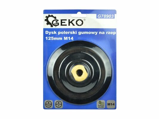 Gumový leštící kotouč se suchým zipem 125mm M14 GEKO