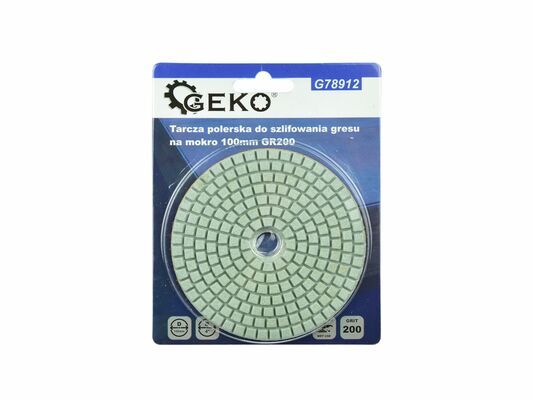 Leštící kotouč pro mokré broušení porcelánové kameniny 100mm GR200 GEKO