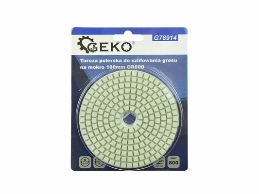 Leštící kotouč pro mokré broušení kameniny 100mm GR800 GEKO