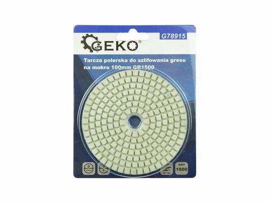 Leštící kotouč pro mokré broušení porcelánové kameniny 100mm GR1500 GEKO