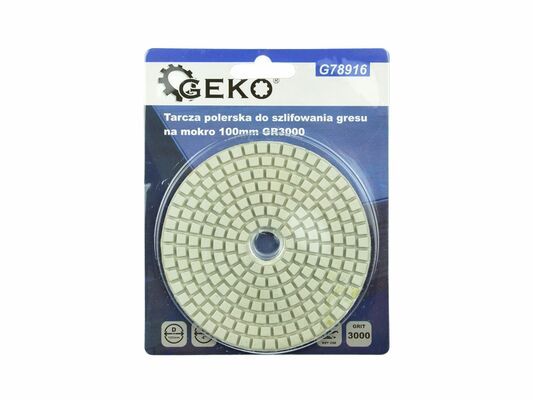 Leštící kotouč pro mokré broušení porcelánové kameniny 100mm GR3000 GEKO