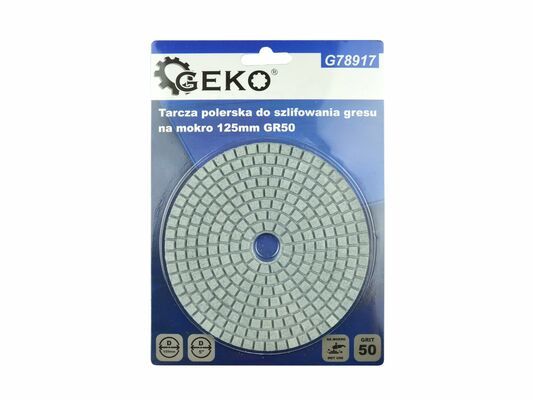 Leštící kotouč pro mokré broušení porcelánových dlaždic 125mm GR50 GEKO