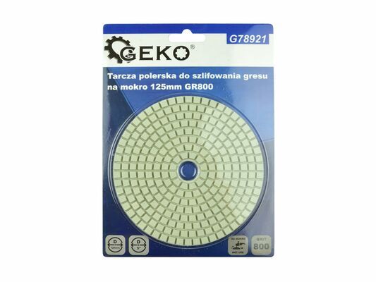 Leštící kotouč pro mokré broušení porcelánových dlaždic 125mm GR800 GEKO