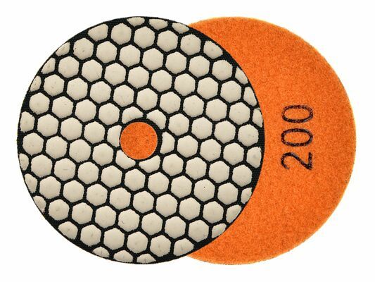 Leštící kotouč na suché broušení kameniny 100mm GR200 GEKO