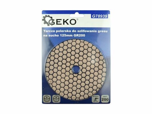Leštící kotouč pro suché broušení porcelánové kameniny 125mm GR200 GEKO