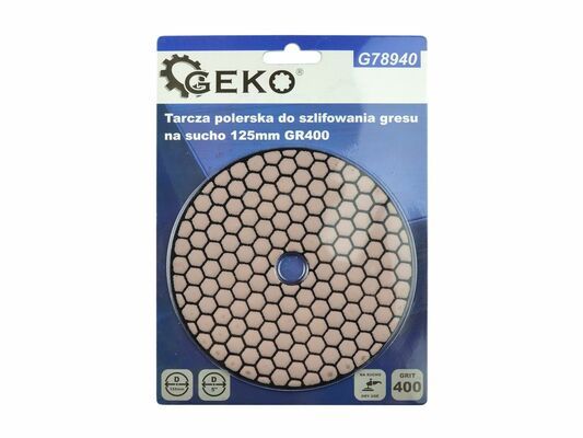 Leštící kotouč pro suché broušení porcelánové kameniny 125mm GEKO