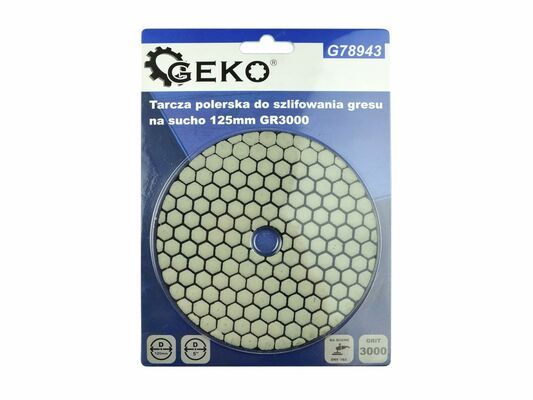 Leštící kotouč pro suché broušení porcelánové kameniny 125mm GR3000 GEKO