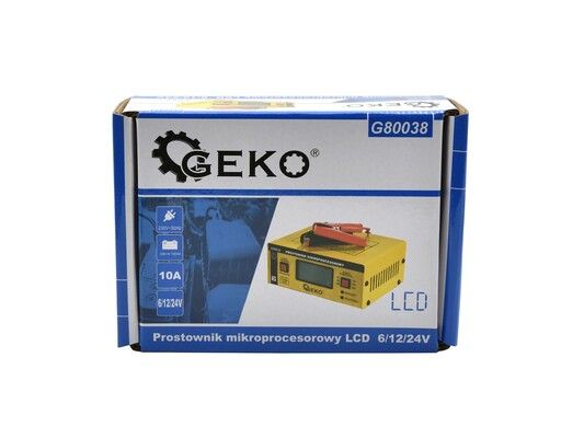 Mikroprocesorová nabíječka autobaterií LCD 6/12/24V GEKO