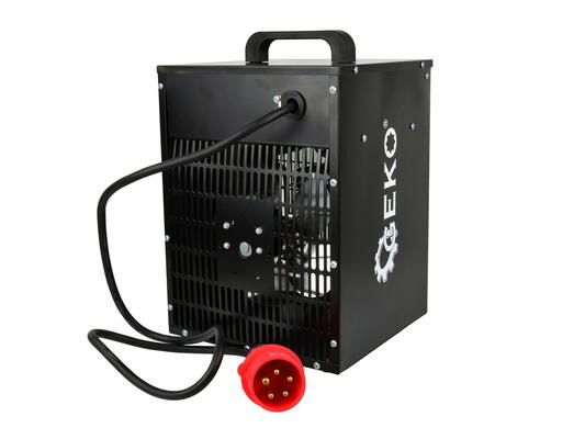 Elektrický ohřívač vzduchu s ventilátorem 5kW / Mírně promáčknutý roh GEKO