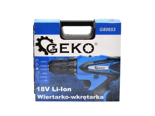 Vrtačka/ šroubovák 18V Li-Ion 2xAKU GEKO