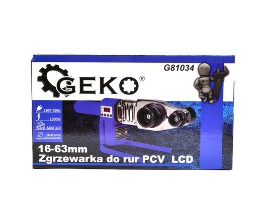 Svářečka na PVC trubky 16-63 mm LCDv GEKO