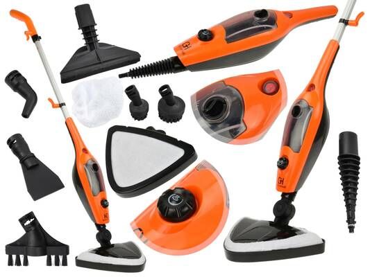 Multifunkční parní mop, ruční tlakový čistič 1500W s příslušenstvím GEKO