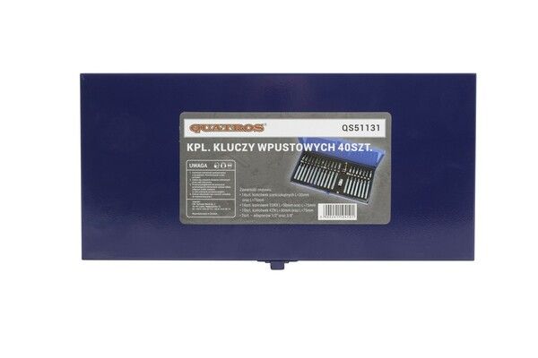 Bity Imbus, TORX a XZN, sada 40 kusů, adaptéry 1/2" a 3/8" - QUATROS QS51131