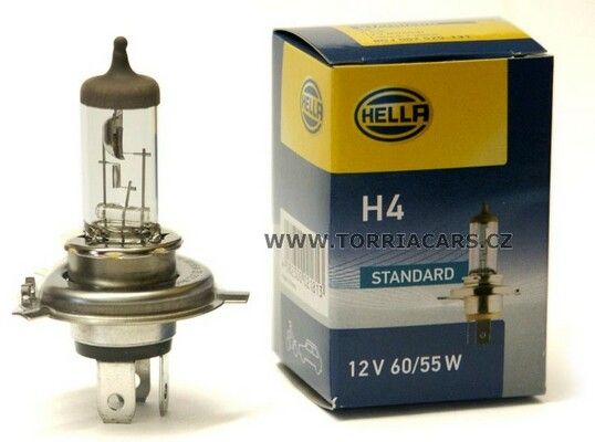 Žárovka HELLA H4 12V 60/55W P43t, 8GJ 002 525-131