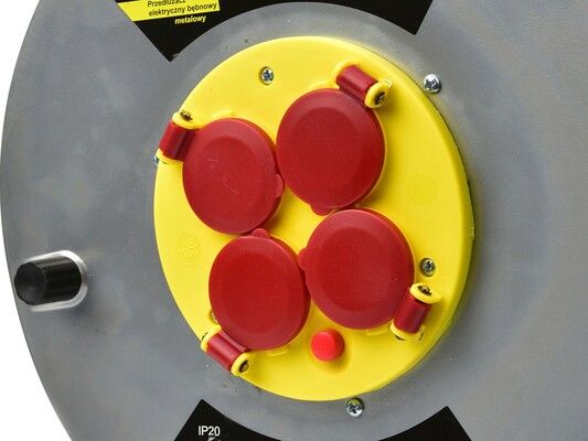 Elektrický prodlužovací kabel 3x2,5mm2, 25m s kovovým navijákem GEKO