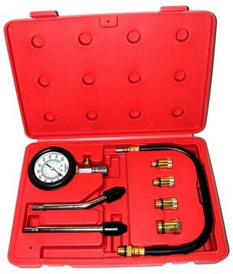 Kompresiometr pro zážehové motory, sada 8ks, tester komprese MAR-POL