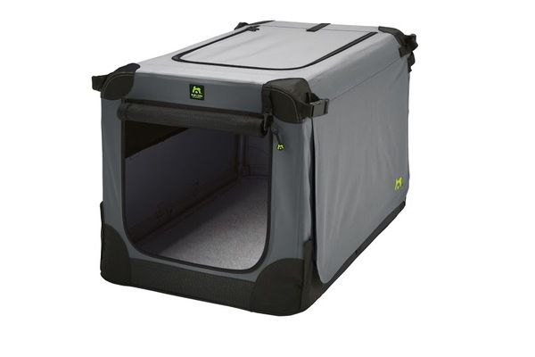 Maelson Soft Kennel Nylonová přepravka černo-šedá XS 52x33x33