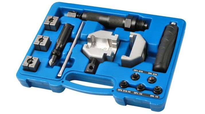 Pertlovací sada na úpravu konců brzdových trubek, hydraulické vřeteno - QUATROS QS70097