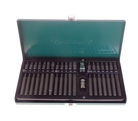 Sada 40 bitů (IMBUS, TORX, XZN), adaptér 1/2” a 3/8” - JONNESWAY S29H4140S