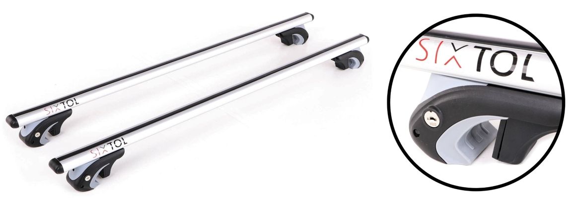 Příčný nosník se zámkem hliníkový ROOF RACK 120cm, nosnost 90kg SIXTOL