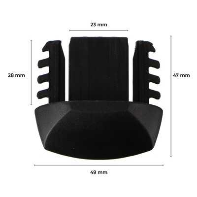 Plastová koncovka pro příčný nosník ROOF RACK IN / FIX, černá - náhradní díl SIXTOL