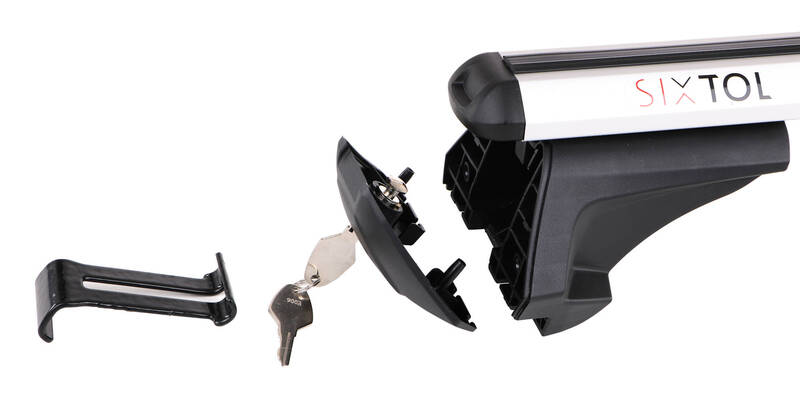 Příčný nosník se zámkem hliníkový ROOF RACK IN PRO, 120cm, nosnost 90kg SIXTOL