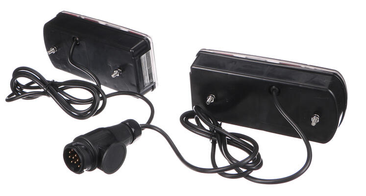 Sada světel s kabelem a 13pin zástrčkou pro nosič kol E-BIKE PREMIUM - náhradní díl SIXTOL