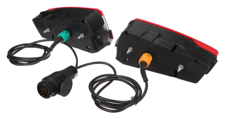 Sada světel s kabelem a 13pin zástrčkou pro nosič kol E-BIKE PRO - náhradní díl SIXTOL