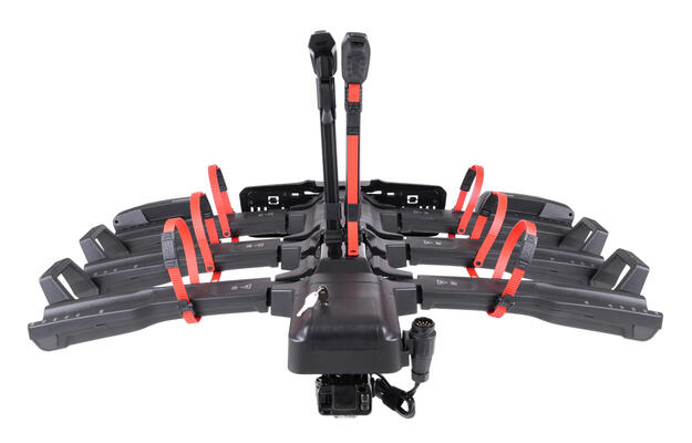 Nosič kol na tažné zařízení E-BIKE 3 PRO - 3 elektrokola, nosnost 60kg, skládací SIXTOL