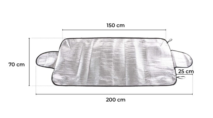 Clona proti námraze, sněhu a slunci CAR SNOW COVER 1, 200 x 70 cm SIXTOL