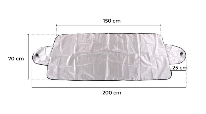 Clona proti námraze, sněhu a slunci CAR SNOW COVER 2, 200 x 70 cm SIXTOL