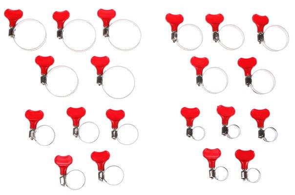 Hadicová spona s motýlkem MECHANIC CONNECT SET 20, 10-44mm, 20ks SIXTOL