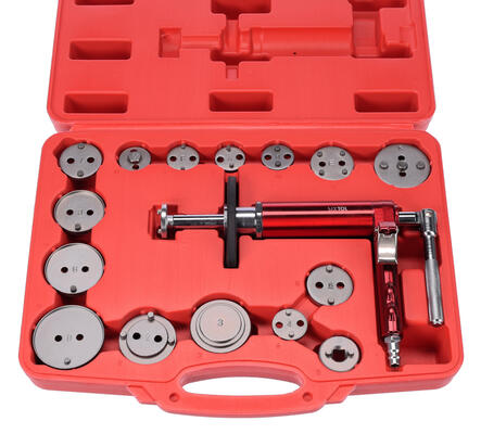 Pneumatický stlačovák brzdových pístů MECHANIC BRAKE SET PNEU 16, sada 16ks SIXTOL