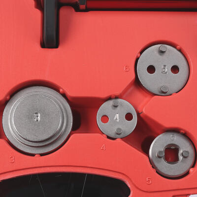 Pneumatický stlačovák brzdových pístů MECHANIC BRAKE SET PNEU 16, sada 16ks SIXTOL
