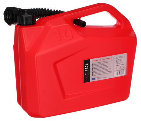 Kanystr plastový MECHANIC FUEL CANISTER RED 10L, červený SIXTOL