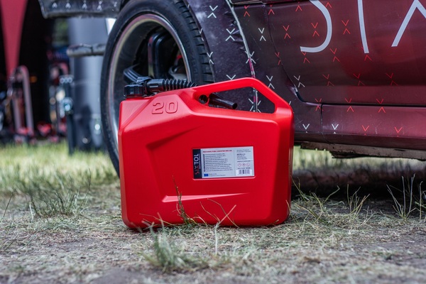 Kanystr plastový MECHANIC FUEL CANISTER RED 20L, červený SIXTOL