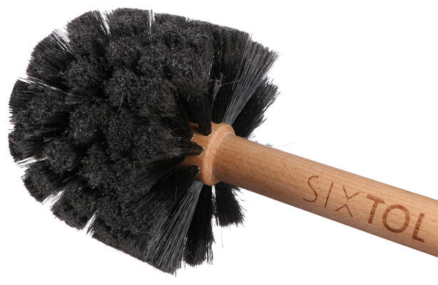 Kulatý kartáč pro čištění těla jízdního kola nebo motorky CAR DETAILING WOOD BRUSH 1 SIXTOL