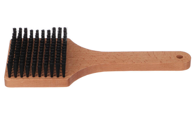 Plochý kartáč pro čištění pláště pneu jízdního kola CAR DETAILING WOOD BRUSH 4 SIXTOL