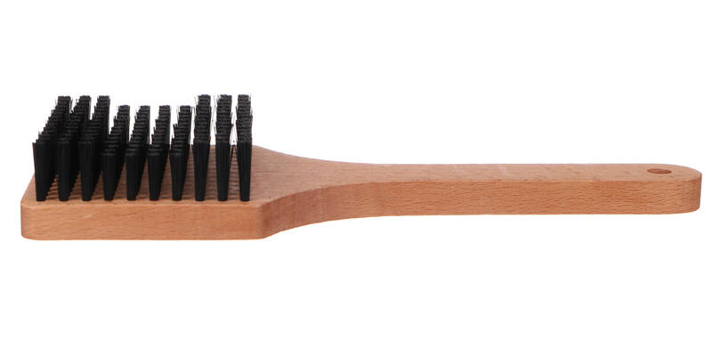 Plochý kartáč pro čištění pláště pneu jízdního kola CAR DETAILING WOOD BRUSH 4 SIXTOL