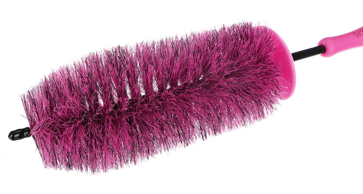 Kartáč na čištění ráfků kol auta CAR DETAILING TIRE BRUSH PINK SIXTOL