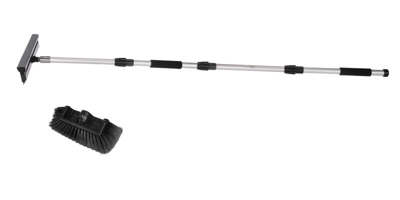Průtokový kartáč na mytí auta se dvěma nástavci CAR DETAILING WASH BRUSH SET 1, 160cm SIXTOL