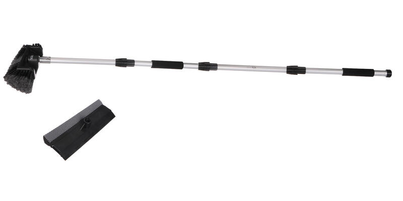 Průtokový kartáč na mytí auta se dvěma nástavci CAR DETAILING WASH BRUSH SET 3, 280cm SIXTOL