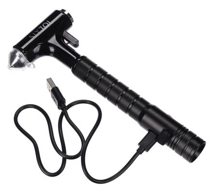 Víceúčelové bezpečnostní kladivo 3 v 1 CAR SAFETY HAMMER 1, 310 g SIXTOL