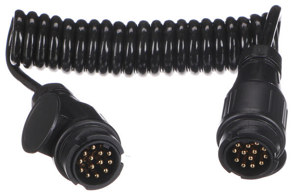 Propojovací spirálový kabel zástrčky tažného zařízení TRAILER CABLE 4, 13-13pin, 3m SIXTOL